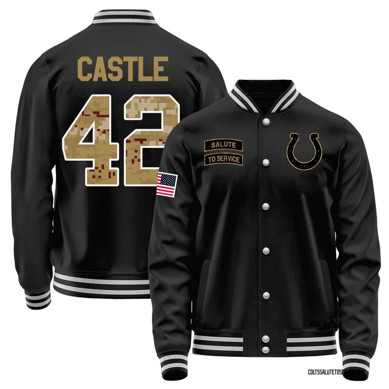 Men's Anderson Castle Indianapolis Colts Black Salute to Service Sideline Performance Jacket