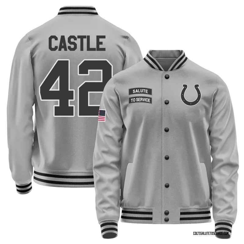 Men's Anderson Castle Indianapolis Colts Gray Salute to Service Performance Jacket