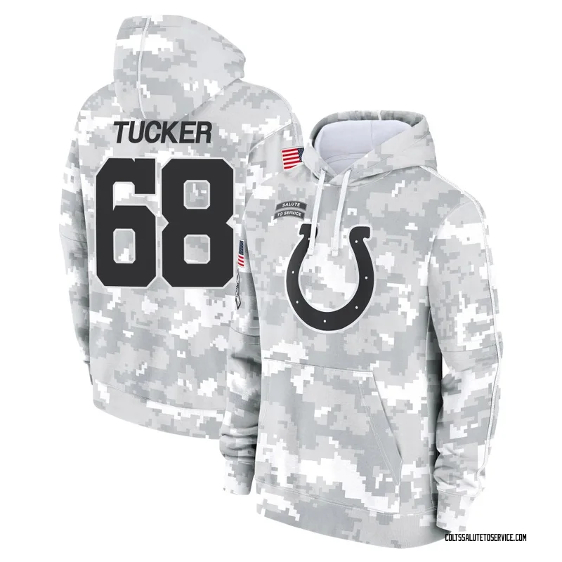 Men's Dalton Tucker Indianapolis Colts Camo Arctic 2024 Salute to Service Club Fleece Pullover Hoodie