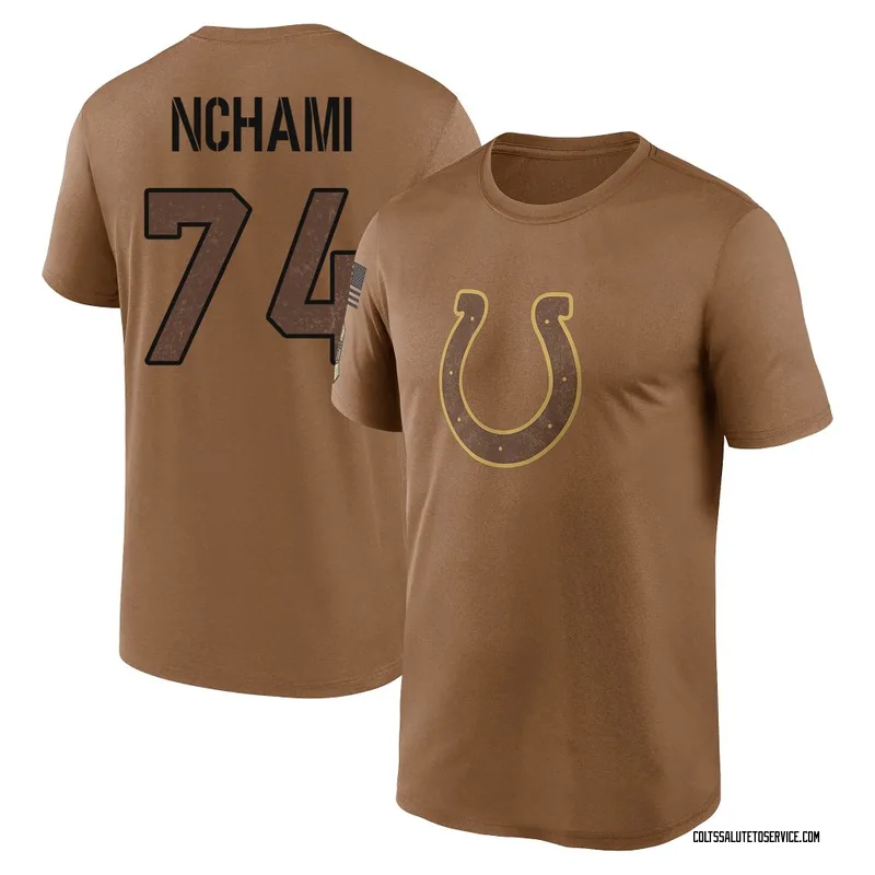 Men's Durell Nchami Indianapolis Colts Legend Brown 2023 Salute To Service Performance T-Shirt