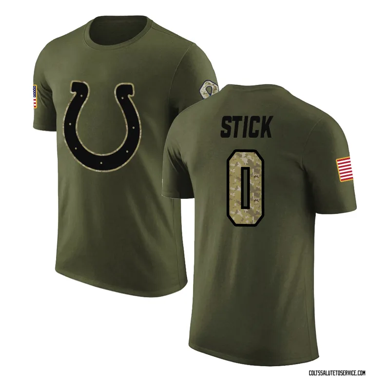 Men's Easton Stick Indianapolis Colts Legend Olive Salute to Service T-Shirt