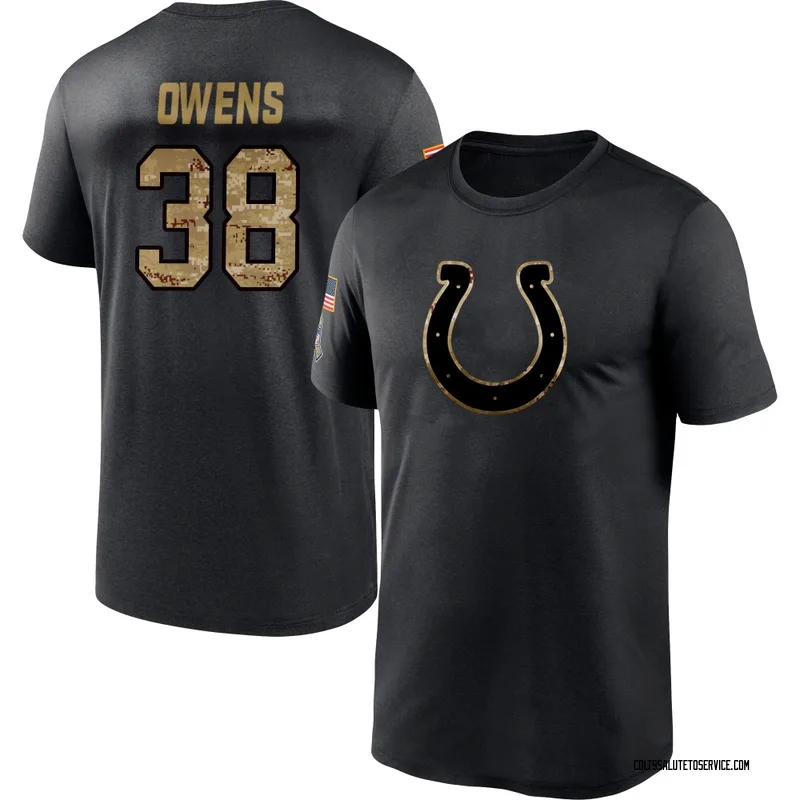 Men's Jonathan Owens Indianapolis Colts Black 2020 Salute To Service Performance T-Shirt