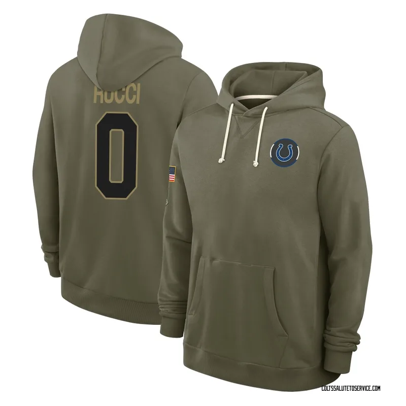 Men's Nolan Rucci Indianapolis Colts Olive 2025 Salute to Service Hoodie