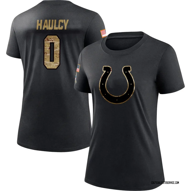 Women's A.J. Haulcy Indianapolis Colts Black 2020 Salute To Service Performance T-Shirt