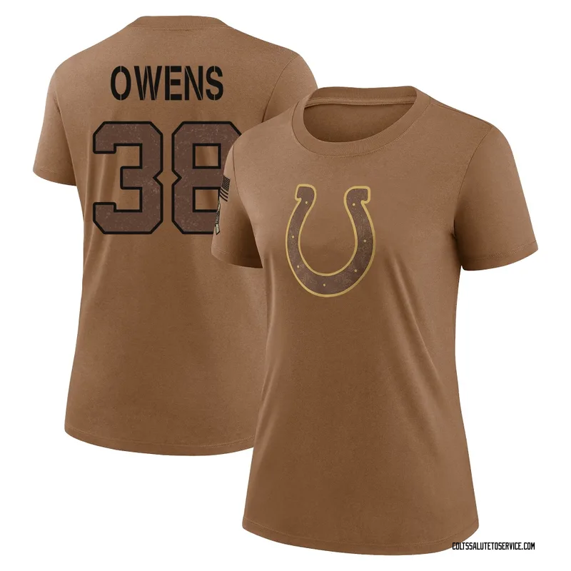 Women's Jonathan Owens Indianapolis Colts Legend Brown 2023 Salute To Service Performance T-Shirt