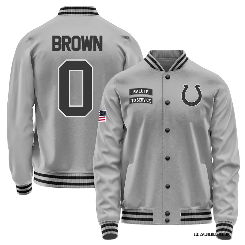 Youth Austin Brown Indianapolis Colts Gray Salute to Service Performance Jacket