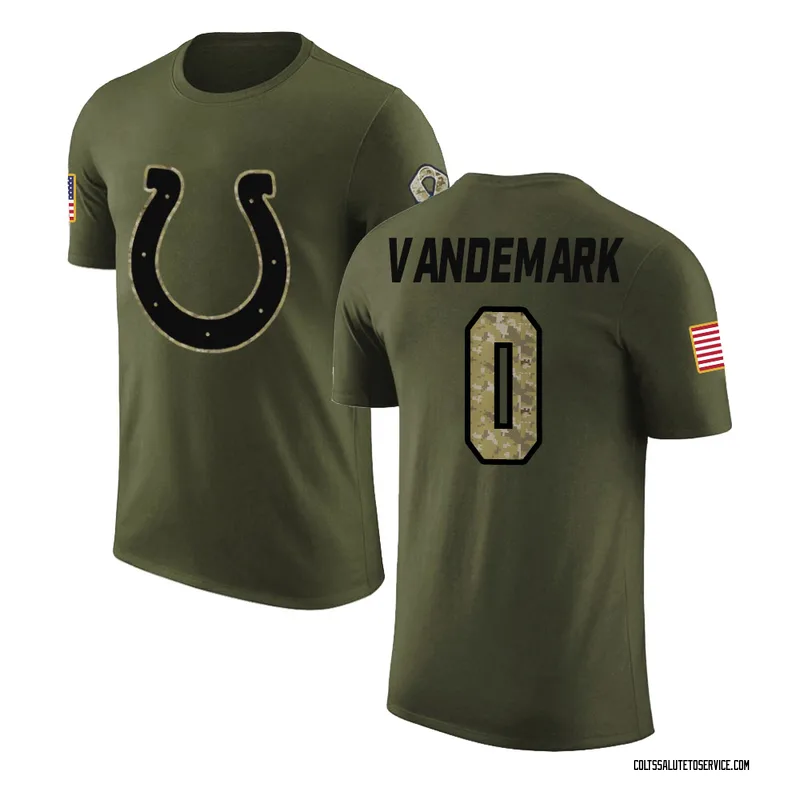 Youth Geno VanDeMark Indianapolis Colts Legend Olive Salute to Service T-Shirt