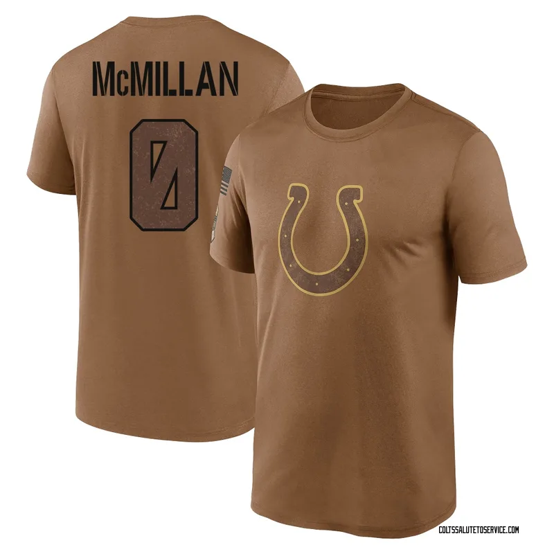 Youth Jai'Onte' McMillan Indianapolis Colts Legend Brown 2023 Salute To Service Performance T-Shirt