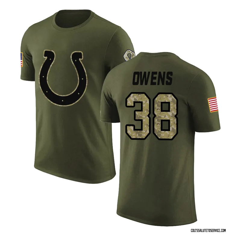 Youth Jonathan Owens Indianapolis Colts Legend Olive Salute to Service T-Shirt