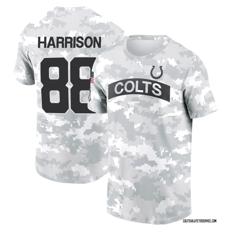 Youth Marvin Harrison Indianapolis Colts Camo Arctic 2024 Salute to Service Performance T-Shirt