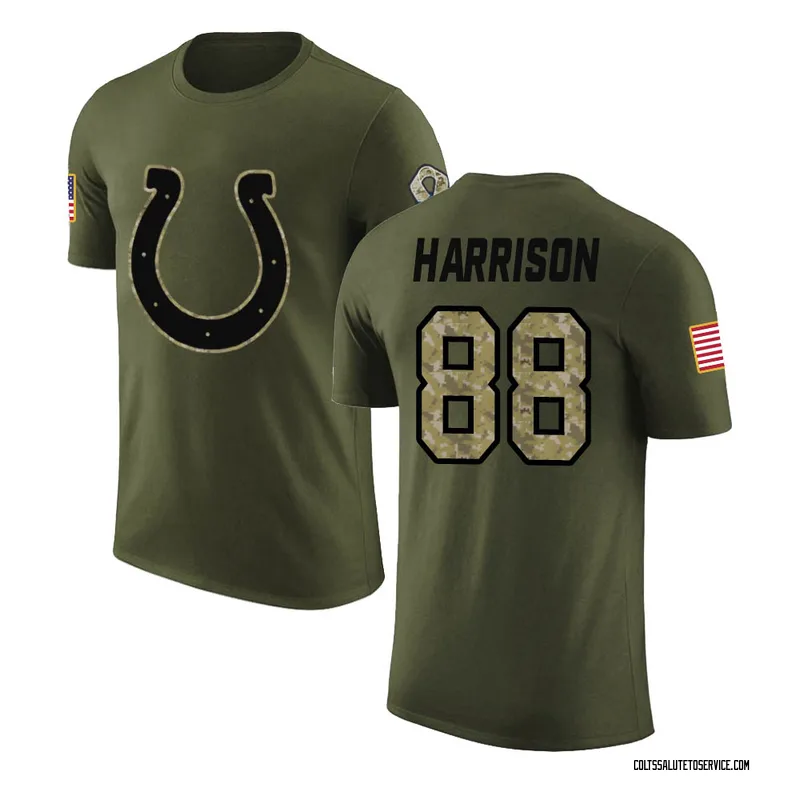 Youth Marvin Harrison Indianapolis Colts Legend Olive Salute to Service T-Shirt