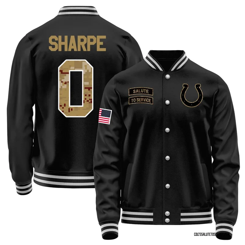 Youth Raylen Sharpe Indianapolis Colts Black Salute to Service Sideline Performance Jacket