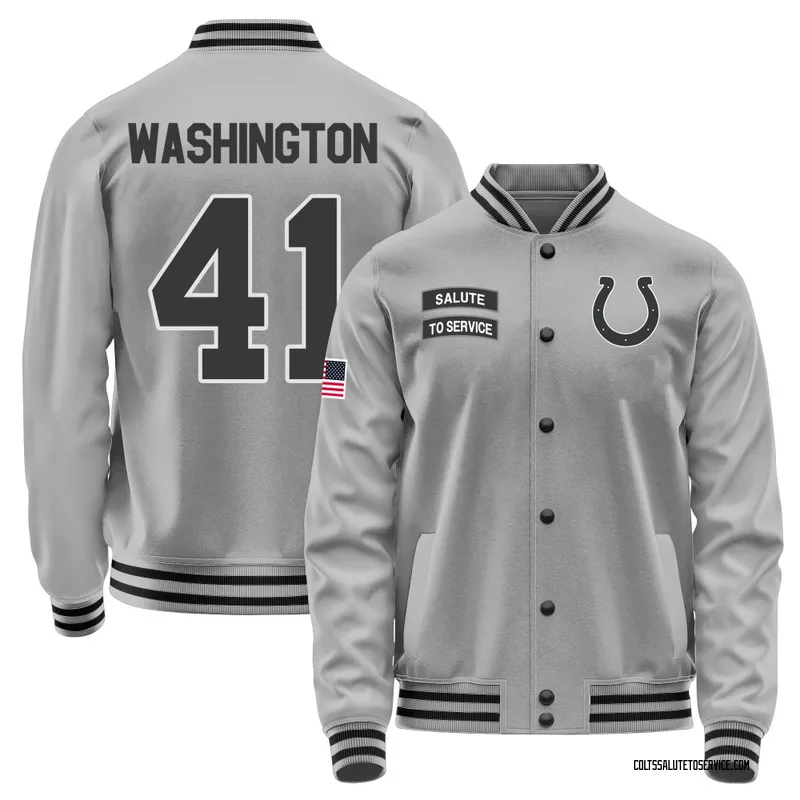 Youth Trey Washington Indianapolis Colts Gray Salute to Service Performance Jacket