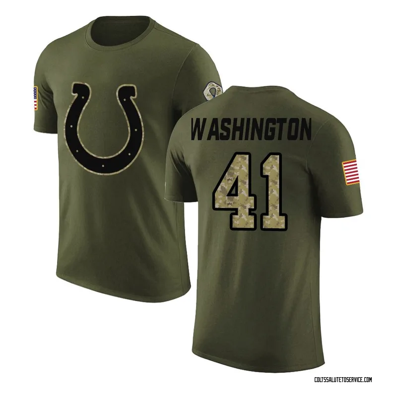 Youth Trey Washington Indianapolis Colts Legend Olive Salute to Service T-Shirt